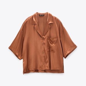 Zara Satin Effect Top